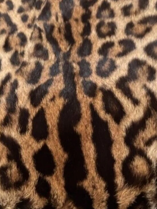 Hat Vintage- Flapper Leopard Cheetah Spotted Animal Print Real Fur Hand Muff main image 10